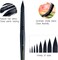 8pcs Round Watercolor Paint Brush Set Goat Hair for Watercolors,Acrylics,Inks,Gouache,Oil and Tempera Black Color